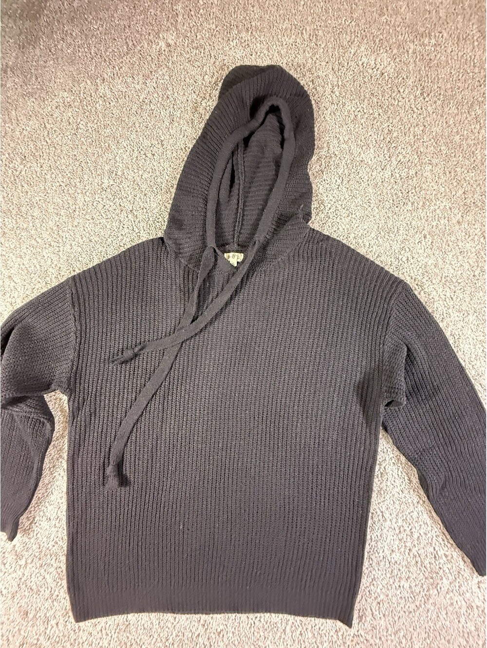 NWOT POL Black Sweater Size Small Oversized With Hood
